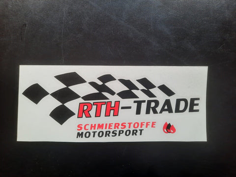 Sticker RTH-Trade Rot Schwarz/Zweifärbig B 20cm x H 7,5cm